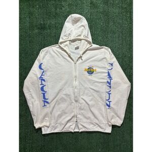 Vintage Hard Rock Cafe Cancun Full Zip Hoodie Men's Large